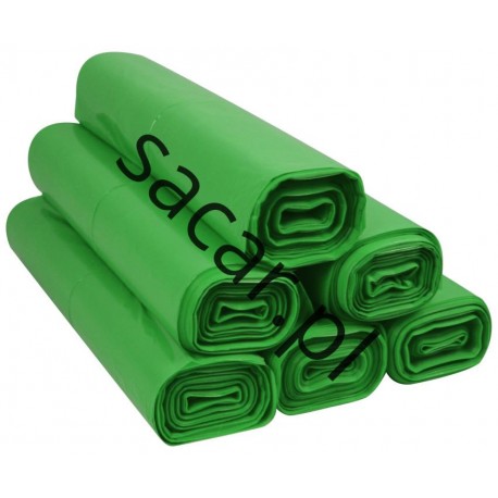 Worki 60l LDPE 50szt zielone