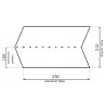 Ręczniki ZZ Velvet V Fold 16174 Basic 3000szt