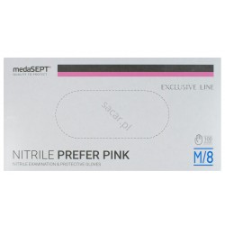 Rękawice nitrylowe Nitrylex PINK M 100szt.
