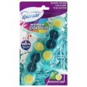 Kostka do WC HYPER COLOUR Turquoise 2x45g