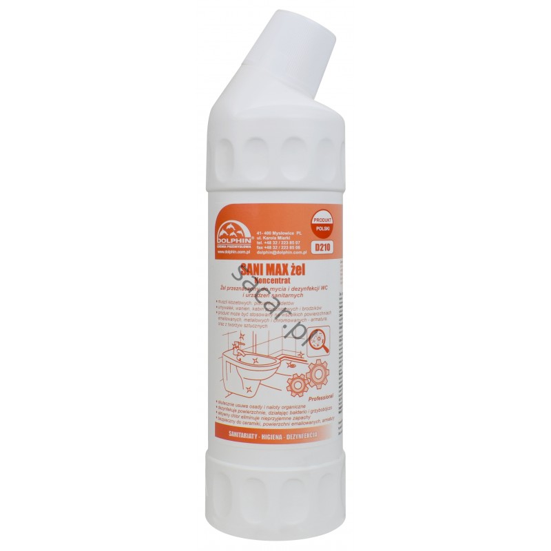 SANI MAX gel chlorowy żel do WC 750ml