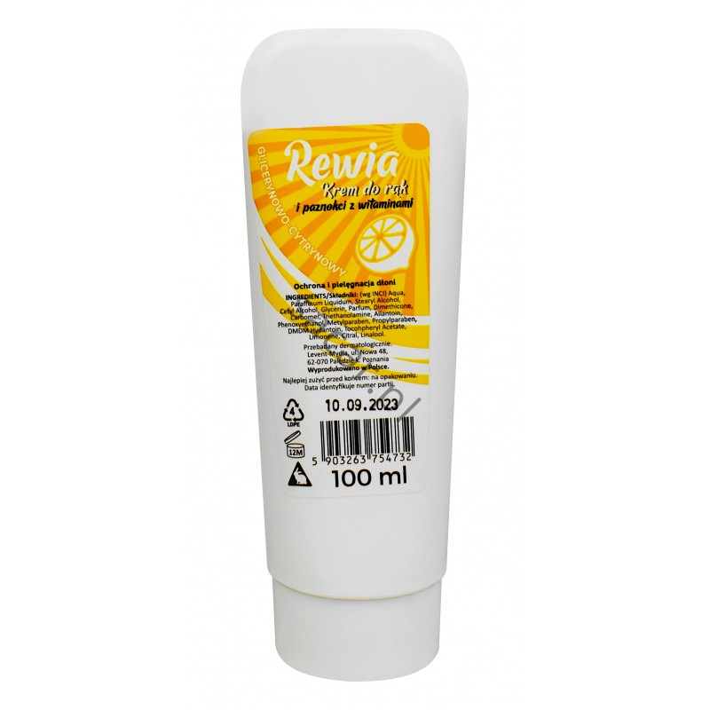 Krem do rąk Rewia cytrynowy 100 ml