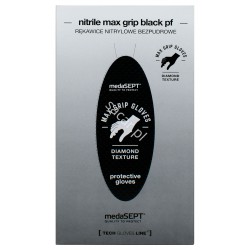 Rękawice medaSEPT Max GRIP black L 100szt.