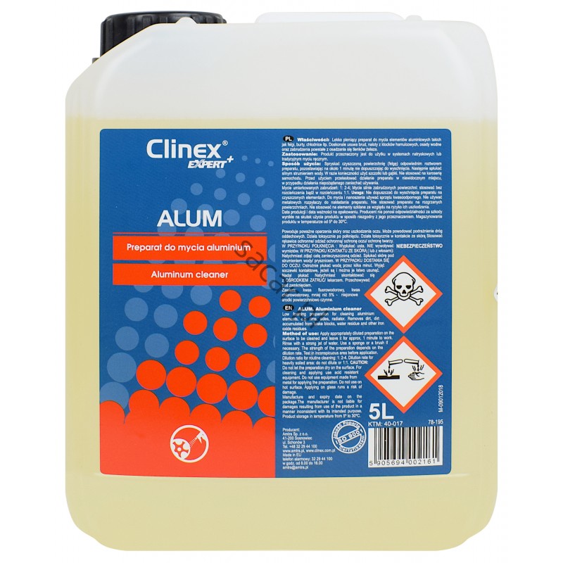 CLINEX ALUM - preparat do mycia aluminium 5l