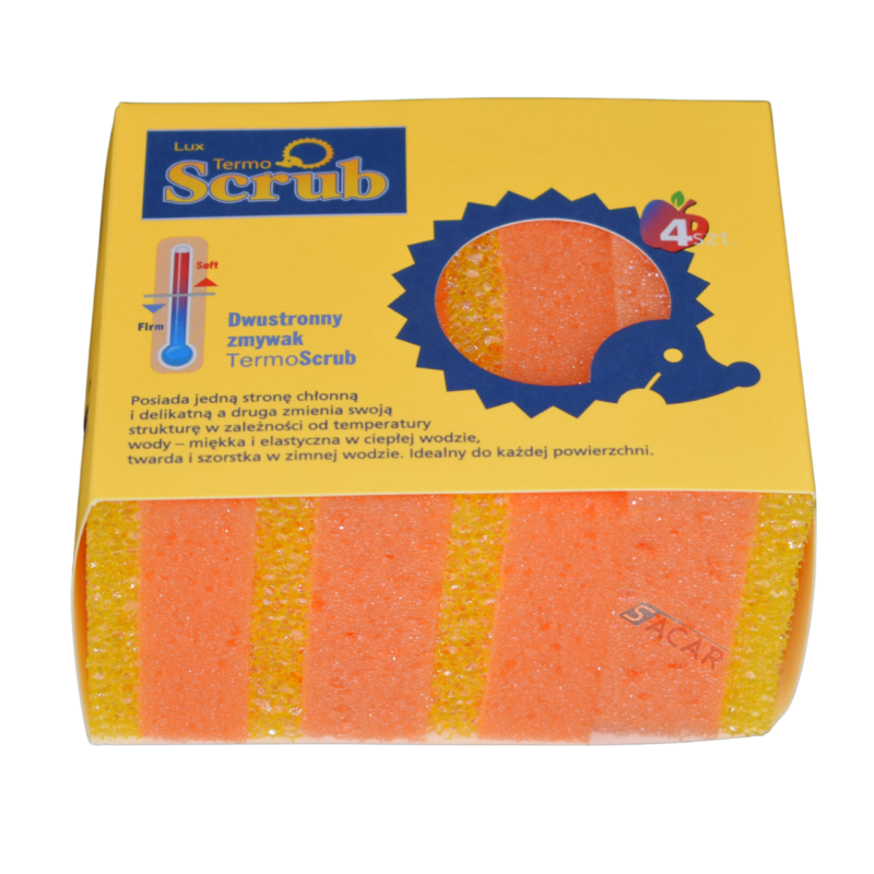 Zmywak dwustronny Termo Scrub 4szt.