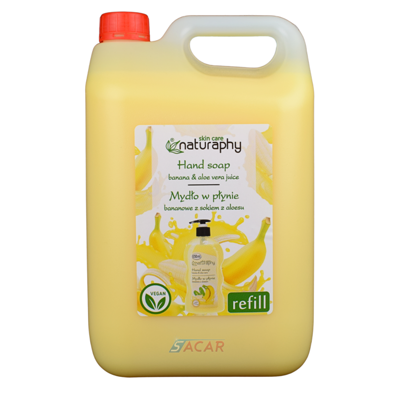 NATURAPHY mydło w płynie bananowe z aloesem 5l
