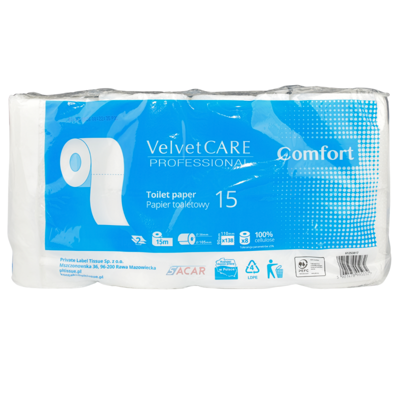 Papier toal. VELVET 15 Comfort 2W 8szt.
