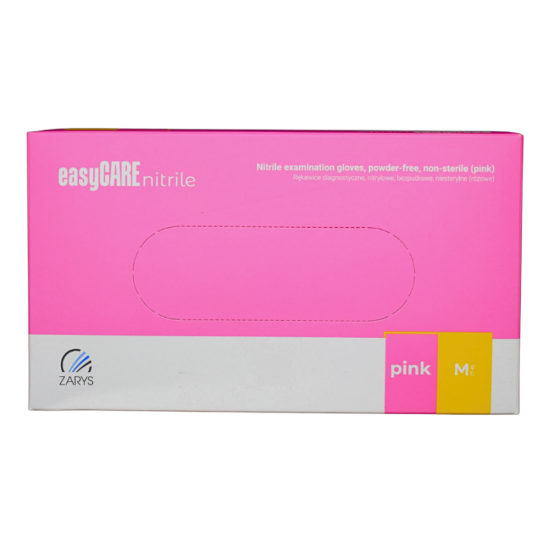 Rękawice nitrylowe PINK M 100szt.