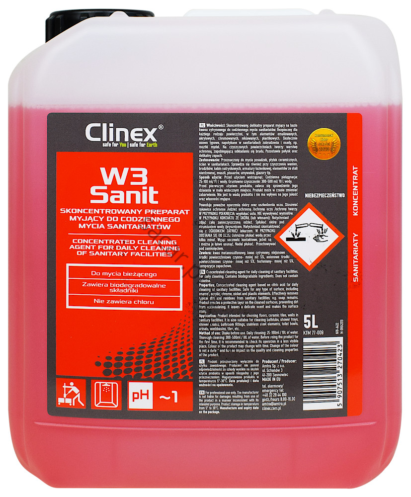 Clinex W3 Sanit Koncentrat do mycia sanitariatów
