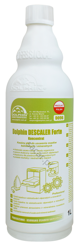 Koncentrat do mycia osadów Kamiennych Dolphin Descaler Forte 1l