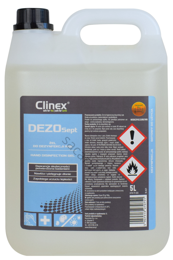 Żel do dezynfekcji rąk Clinex DEZOSept 5l