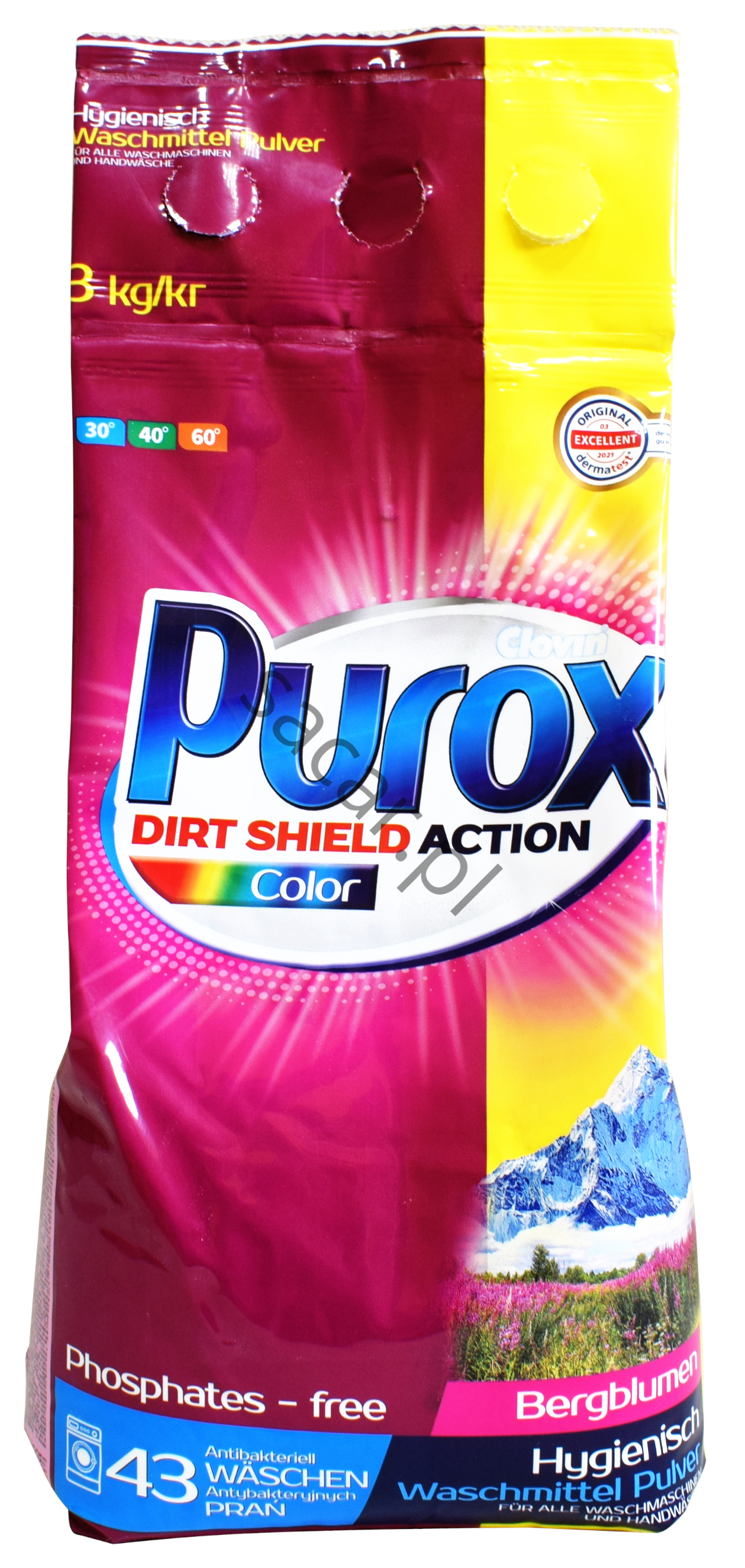 Proszek do prania PUROX COLOR 3kg