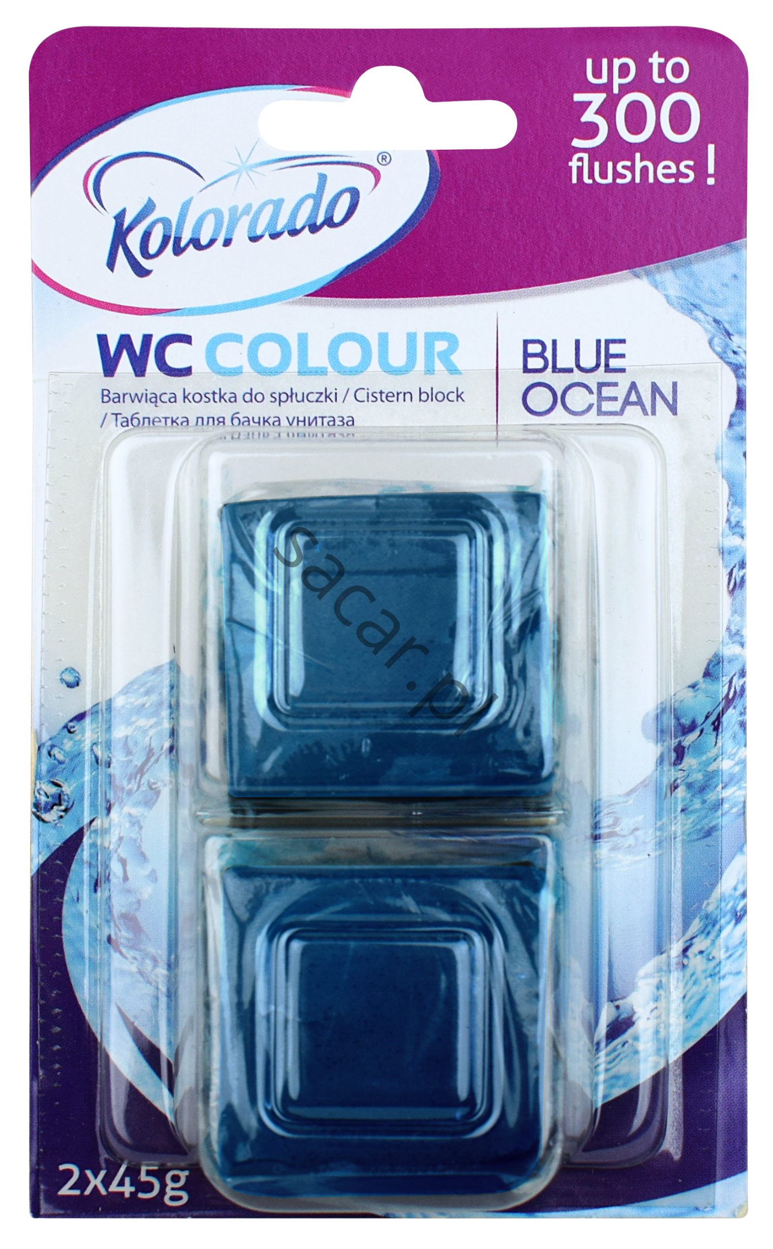 Kostka Kolorado WC Colour niebieska 2x45g